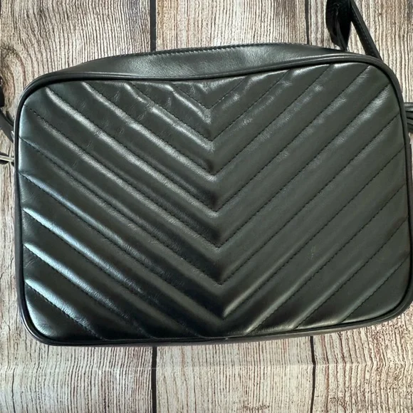 Saint Laurent Quilted Black Crossbody with Silver Accents - Picture 8 of 13